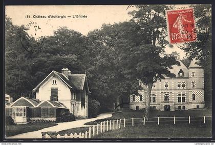 CPA Auffargis, Château d`Auffargis, L`Entrée