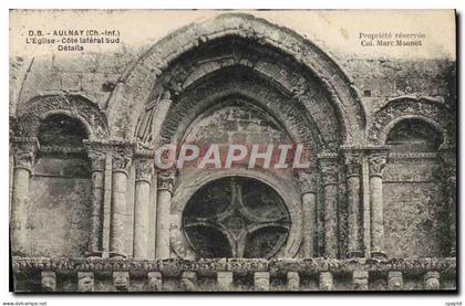 CPA Aulnay L'Eglise Cote lateral Sud Details