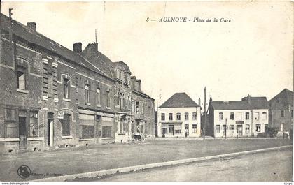 CPA Aulnoye Place de la Gare