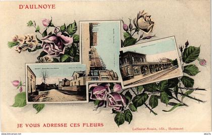 CPA d' AULNOYE - Je vous Adresse ces Fleurs (204837)