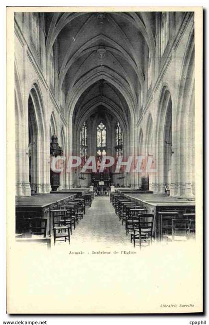 CPA Aumale Interieur de l Eglise