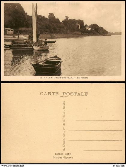 CPA Auray An Alre AURAY-SAINT-GOUSTAN. La Rivière 1928