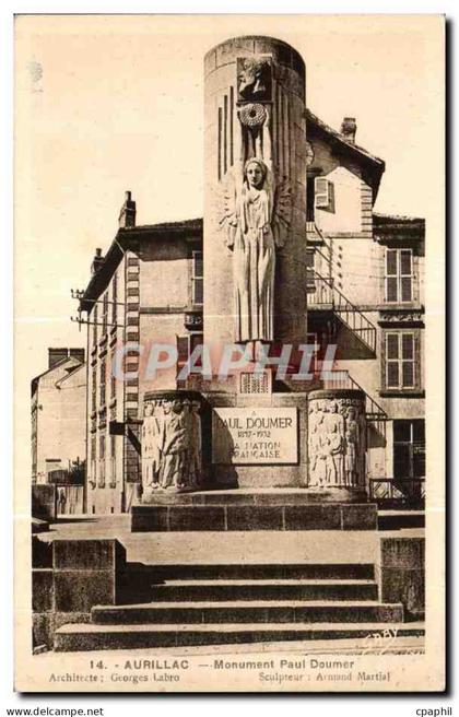 CPA Aurillac Monument Paul Doumer