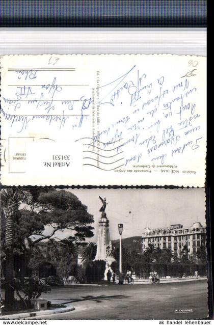 331531,Provence-Alpes-Cote d'Azur Alpes-Maritimes Nice Nizza Promenade des Anglais et Monument