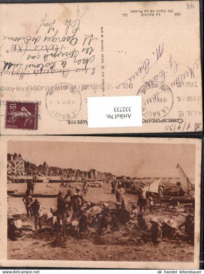 332733,Pays de la Loire Loire-Atlantique La Baule Un Coin de la Plage Strand Strandleben