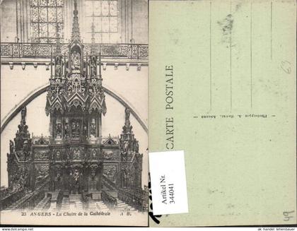 344041,Pays de la Loire Maine-et-Loire Angers La Chaire de la Cathedrale Kirche Chor