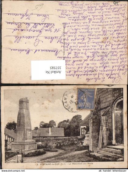 357585,Haute-Normandie Seine-Maritime Fontaine-le-Dun Le Monument aux Morts Kriegerdenkmal