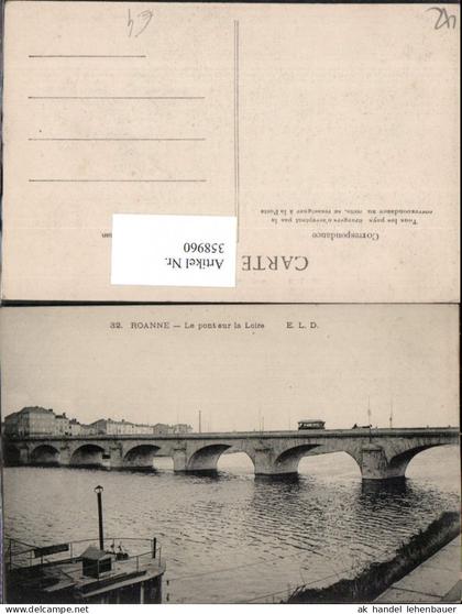 358960,Rhone-Alpes Loire Roanne Le pont sur la Loire Brücke