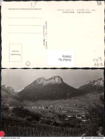 359070,Rhone-Alpes Haute-Savoie Doussard Vue generale Le Mont Charbon Totale Bergkulisse