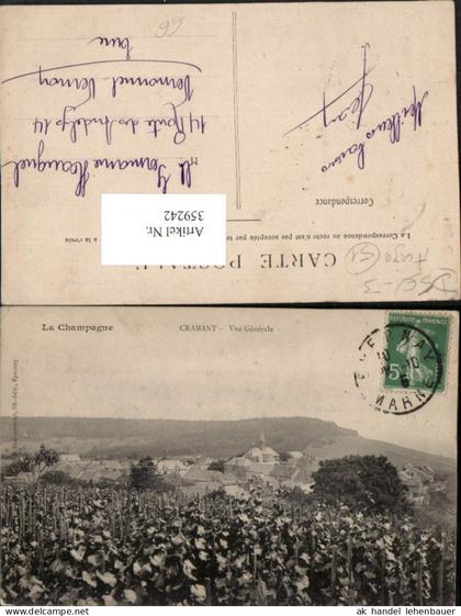 359242,Champagne-Ardenne Marne Cramant Vue Generale Totale