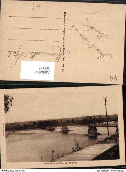 385112,Pays de la Loire Loire-Atlantique Ancenis Le Pont sur la Loire Brücke