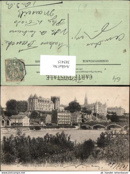 385415,Aquitanien Pyrenees-Atlantiques Pau Vue prise de Jurancon Teilansicht Brücke