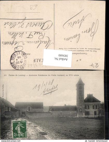 385680,Haute-Normandie Eure Ferme de Launay Ancienne Residence du Poete Santeuil