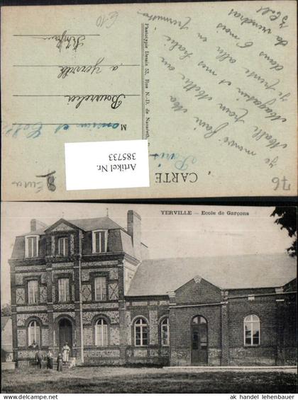 385733,Haute-Normandie Seine-Maritime Yerville Ecole de Garcons Knabenschule Schule