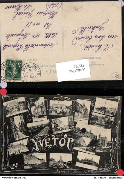 385735,Haute-Normandie Seine-Maritime Yvetot Bahnhof Kirche Rathaus Villa Mehrbildkarte