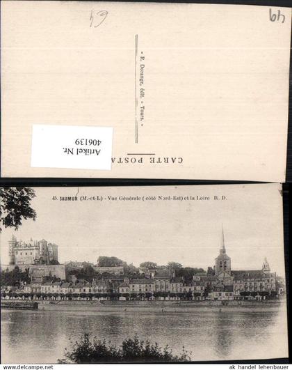 406139,Pays de la Loire Maine-et-Loire Saumur Vue Generale et la Loire Totale