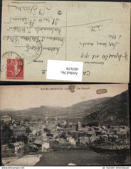 407679,Rhone-Alpes Loire Bourg-Argental Vue Generale Totale