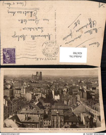 426780,Champagne-Ardenne Marne Reims Panorama Totale