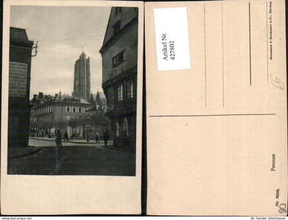 427802,Picardie Somme Peronne Straßenansicht Turm