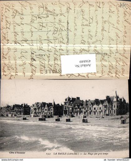 456849,Pays de la Loire Loire-Atlantique La Baule Plage Strand Häuser