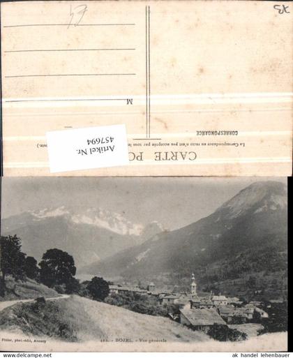 457694,Rhone-Alpes Savoie Bozel Vue generale Totale Bergkulisse