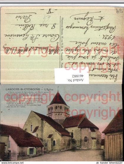 461882,Burgund Yonne Laroche-St-Cydroine Eglise Kirche