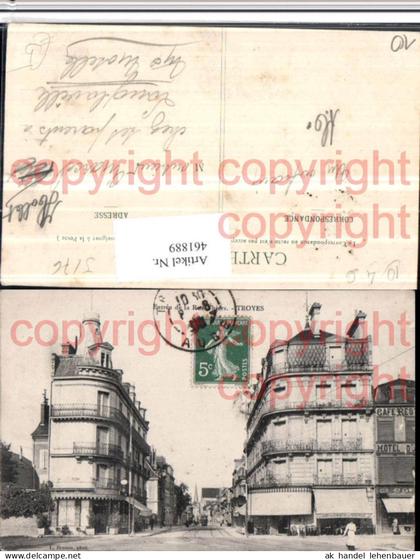 461889,Champagne-Ardenne Aube Troyes Rue Thiers Straßenansicht