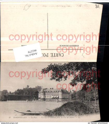 462279,Ile-de-France Yvelines Rambouillet Parc Vue vers le Chateau Schloss