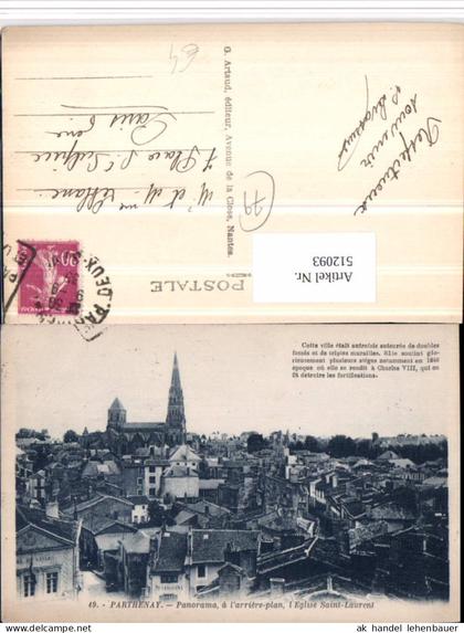 512093,Poitou-Charentes Deux-Sevres Parthenay Panorama Totale
