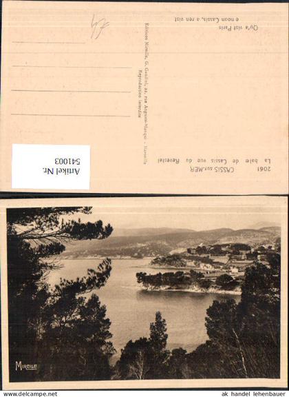 541003 France Cassis-sur-Mer La baie de Cassis vue du Revestel