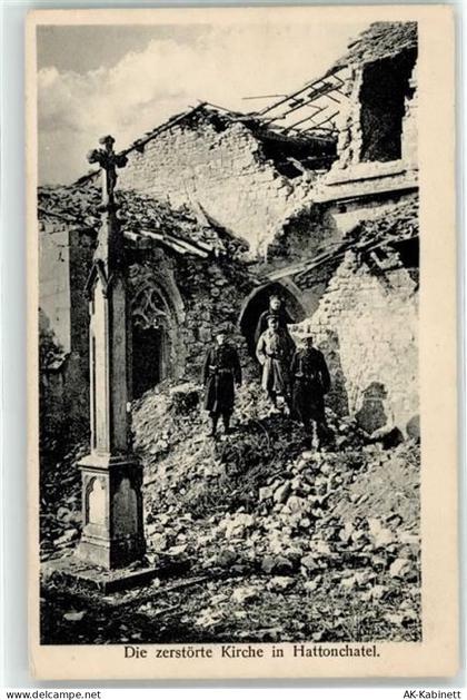 55210 Vigneulles-les-Hattonchatel - zerstörte Kirche - 51637477