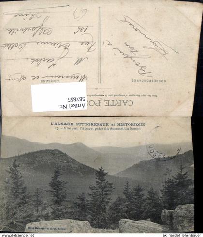 587855,L Alsace Pittoresque Vue sur l Alsace prise du Sommet du Donon France