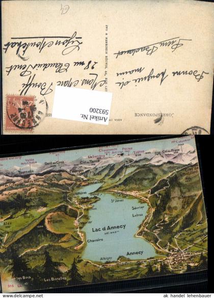 593200,Lagekarte Annecy Lac d Annecy France