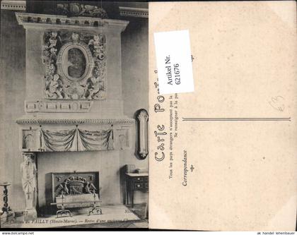 621676,Chateau du Pailly Haute Marne Restes d une ancienne Cheminee Kamin France