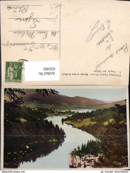 632402,Frontiere Franco-Suisse Bassins et Saut du Doubs Entree des Bassins Grenze France