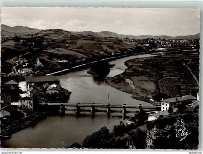 64122 Urrugne Foto AK Le Pont International Grenze Behobie - 39639850