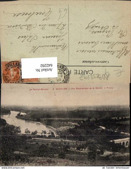 642292,Auvillar Vue Panoramique de la Garonne a Poutoy France
