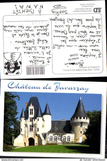 722348 Chef-Boutonne Le château de Javarzay Deux-Sèvres