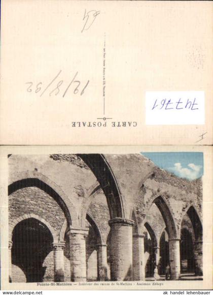 747761 Pointe-Saint-Mathieu Interieur des ruines de St-Mathieu Ancienne Abbaye France