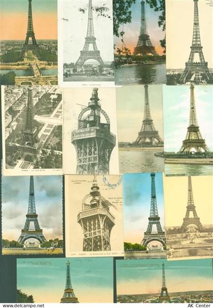75000 Paris Lot mit 36 AK Eiffelturm - 13822038