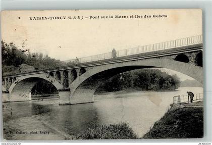77360 Vaires-sur-Marne 1917 - Pont sur la Marne et Iles des Gobets - 39479231