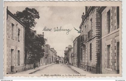 (77880) AK Nort-sur-Erdre, La Rue Aristide-Briand 1941