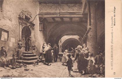 A822 France Art Musee de Liege Schulz-Briesen - L'enquete vintage postcard