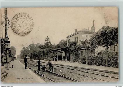 Boran-sur-Oise Creil- Pontoise- P.Nord B24 sw Creil Bahnhof Frankreich G... - 13119451