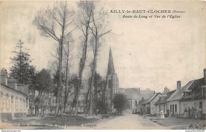 br107292 ailly le haut clocher route de long et vue d eglise france