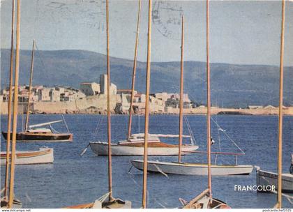 BR1314 France Antibes la vieille Ville Cote d'Azur boats bateaux