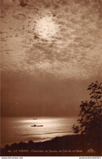 BR53592 Le havre coucher de soleil au cap de la heve      France