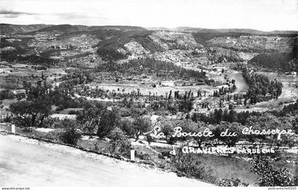 BR53736 Les vans la boucle du chassezac a gravieres    France