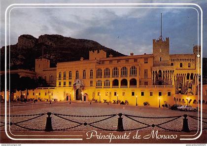 BR85565 monaco le palais princier de nuit