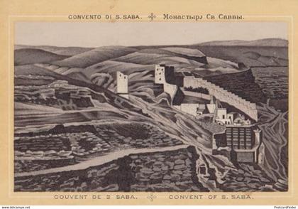 Convent Couvent Of De S Saba Antique Postcard
